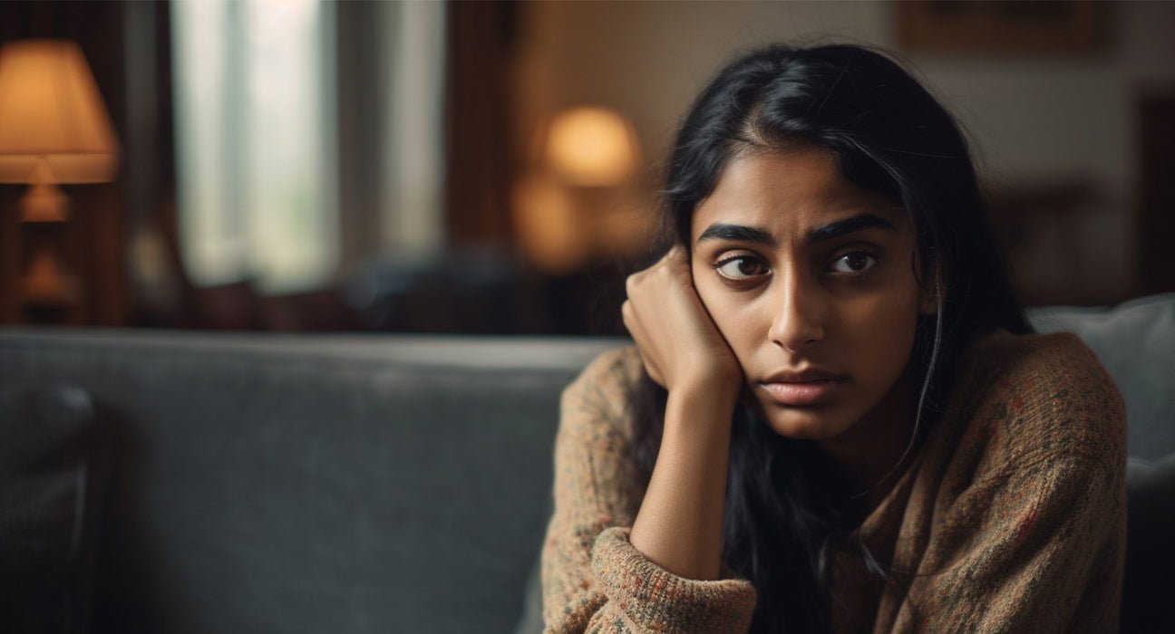 Indian Girl in depression